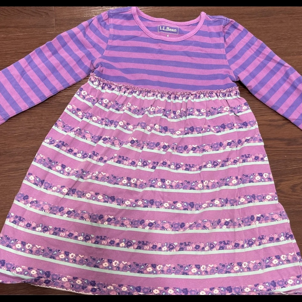 L.l bean 4 T purple dress